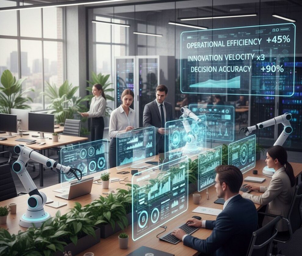limpact de lintelligence artificielle en entreprise 990x840 Blog